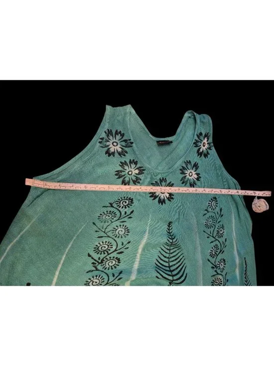 Sleeveless Boho Summer Dress | Floral Print & Flowy Hemline Free Size/One Size - Picture 15 of 16